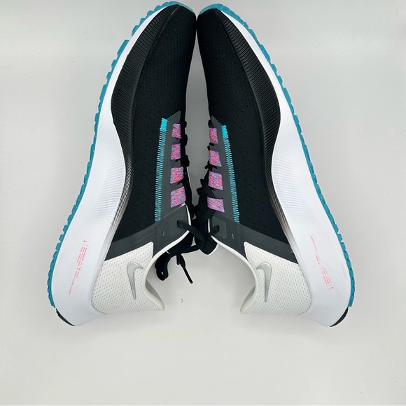 Men Nike Pegasus 38 Road Running Shoes Black/White/Blue/Silver CW7356-003 Sz 12 - Picture 8 of 12